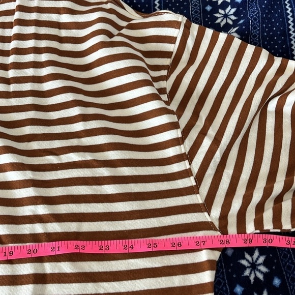 NWT We The Free Brown And Red Striped Crewneck Size Large - Picture 10 of 12